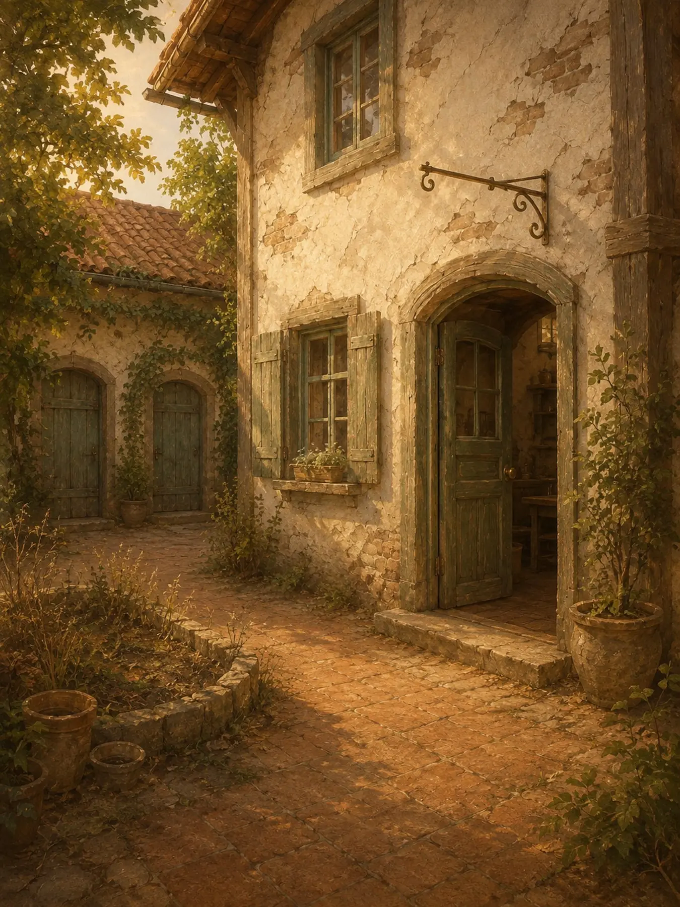 The restored courtyard in Craft Flow