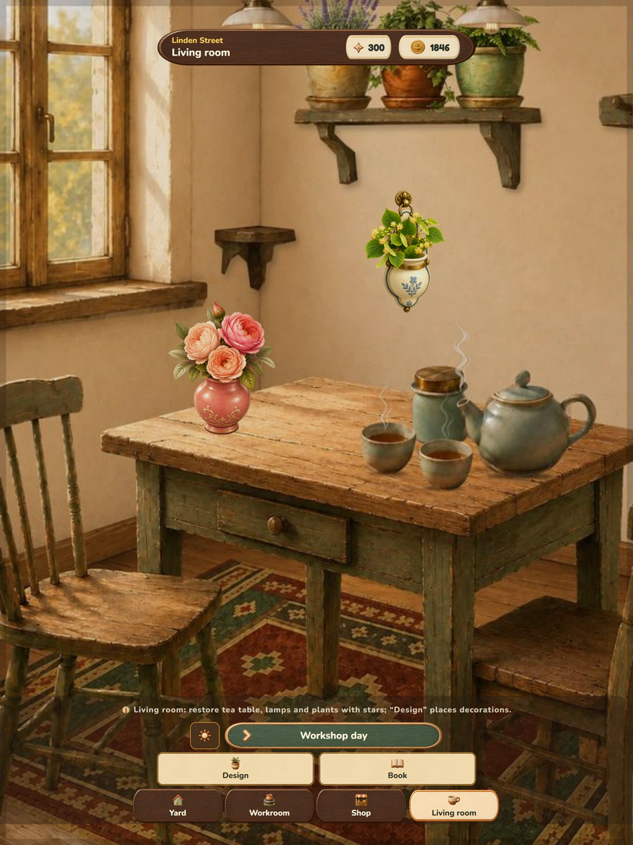 Living room after Chapter 9