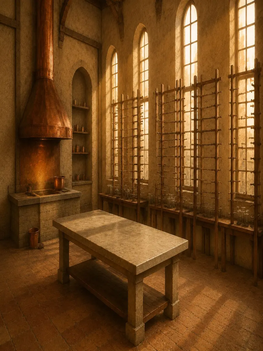 Candle room before restoration